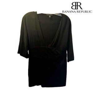 Banana Republic Women's Short Dress Deep V Neck Summer Casual Loose‎ Top